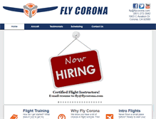 Tablet Screenshot of flycorona.com